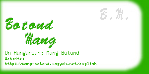 botond mang business card
